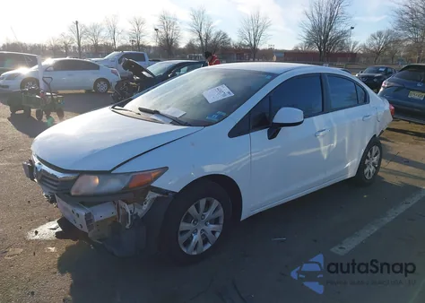 2012 Honda Civic Lx from USA, damaged, VIN 19XFB2F52CE347909